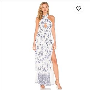 Revolve Jetset Diaries Zulu Halter Maxi Dress M